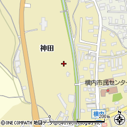青森県青森市横内周辺の地図