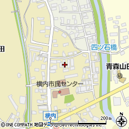 青森県青森市横内亀井23周辺の地図