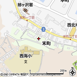 鯵ケ沢町商工会周辺の地図