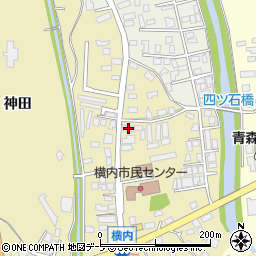 青森県青森市横内亀井25周辺の地図