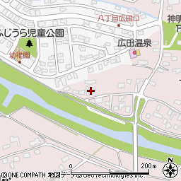 青森県五所川原市広田下り松98周辺の地図