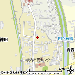 青森県青森市横内亀井17周辺の地図