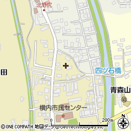 青森県青森市横内亀井8周辺の地図