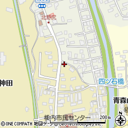 青森県青森市横内亀井7周辺の地図