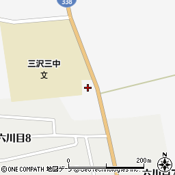 三沢市役所　織笠児童館周辺の地図
