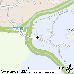 青森県青森市牛館松枝72周辺の地図