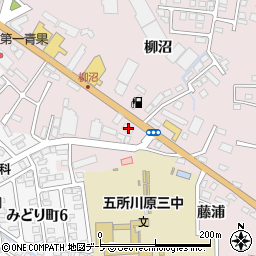 青森県五所川原市広田柳沼90-3周辺の地図