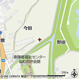 青森県青森市野尻周辺の地図