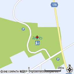 青森県三沢市谷地頭周辺の地図