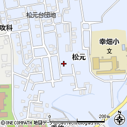 青森県青森市幸畑松元43-55周辺の地図