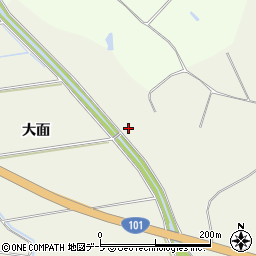 青森県つがる市森田町大館（重田）周辺の地図