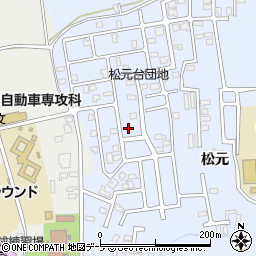 青森県青森市幸畑松元43-46周辺の地図