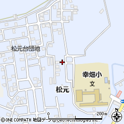 青森県青森市幸畑松元49-24周辺の地図