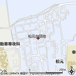 青森県青森市幸畑松元37-109周辺の地図