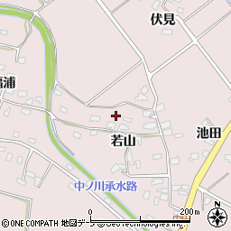 青森県つがる市森田町中田周辺の地図