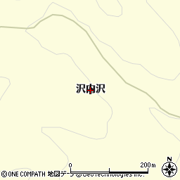 青森県青森市浪岡大字大釈迦（沢内沢）周辺の地図