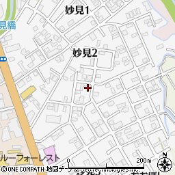 青森県青森市妙見周辺の地図