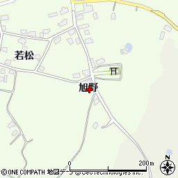 青森県つがる市木造三ツ館旭野周辺の地図