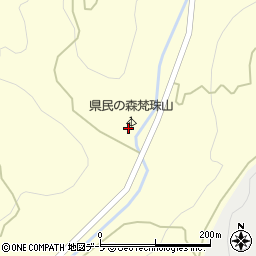 県民の森梵珠山キャンプ場周辺の地図