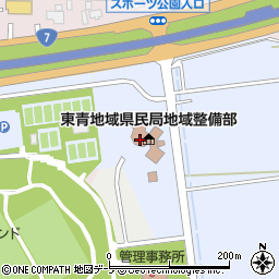 青森県庁　東青地域県民局地域整備部用地課周辺の地図