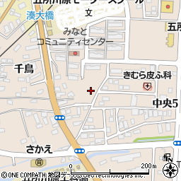 青森県五所川原市湊周辺の地図