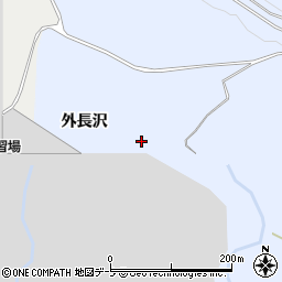 青森県青森市細越外長沢周辺の地図