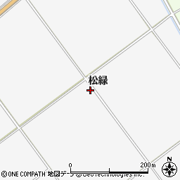 青森県つがる市森田町上相野（松緑）周辺の地図