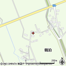 青森県つがる市柏広須鶴泊周辺の地図