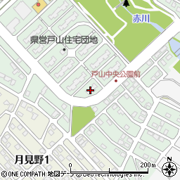 戸山団地県営住宅１２号棟周辺の地図
