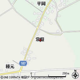 青森県つがる市木造福原常盤周辺の地図