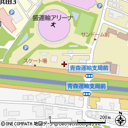 長田廣告青森営業所周辺の地図