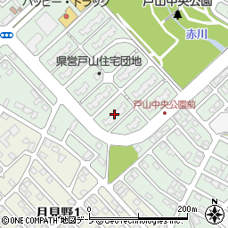 戸山団地県営住宅１０号棟周辺の地図