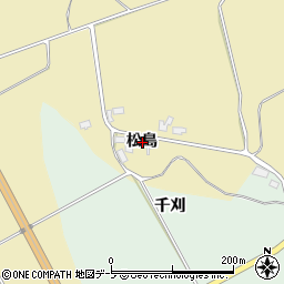 青森県五所川原市米田松島周辺の地図