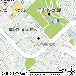 戸山団地県営住宅１１号棟周辺の地図