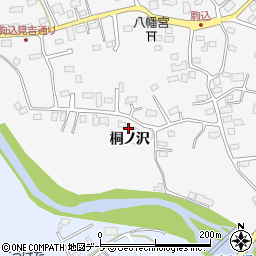 青森県青森市駒込桐ノ沢69-1周辺の地図