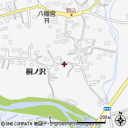 青森県青森市駒込桐ノ沢83-1周辺の地図
