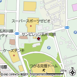 五所川原市役所　勤労者総合スポーツ施設周辺の地図