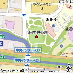 浜田中央公園周辺の地図