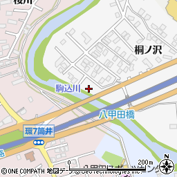 青森県青森市駒込桐ノ沢16周辺の地図