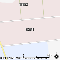 青森県三沢市富崎1丁目周辺の地図