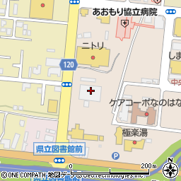 青森県農協会館管理委員会清掃員室周辺の地図