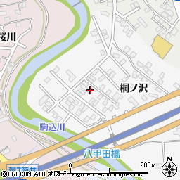 桐ノ沢地域市民館周辺の地図