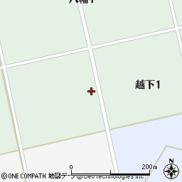青森県三沢市越下周辺の地図