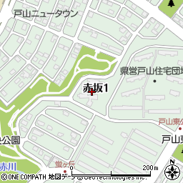青森県青森市赤坂1丁目27周辺の地図
