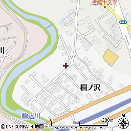 青森県青森市駒込桐ノ沢無周辺の地図