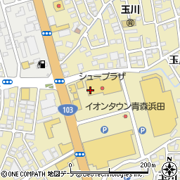 びっくりドンキー 青森浜田店周辺の地図