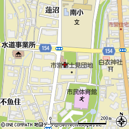 五所川原第一高等学校　剣道場周辺の地図