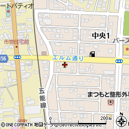 丸亀製麺五所川原店周辺の地図
