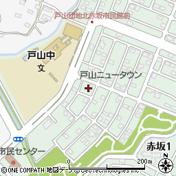 青森県青森市赤坂1丁目4周辺の地図