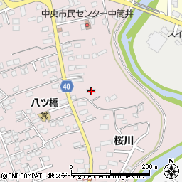 青森県青森市筒井桜川58-1周辺の地図